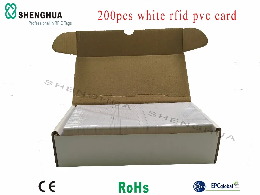 200 шт./лот RFID-карта Заводская UHF пассивная ПВХ бесконтактная смарт-карта