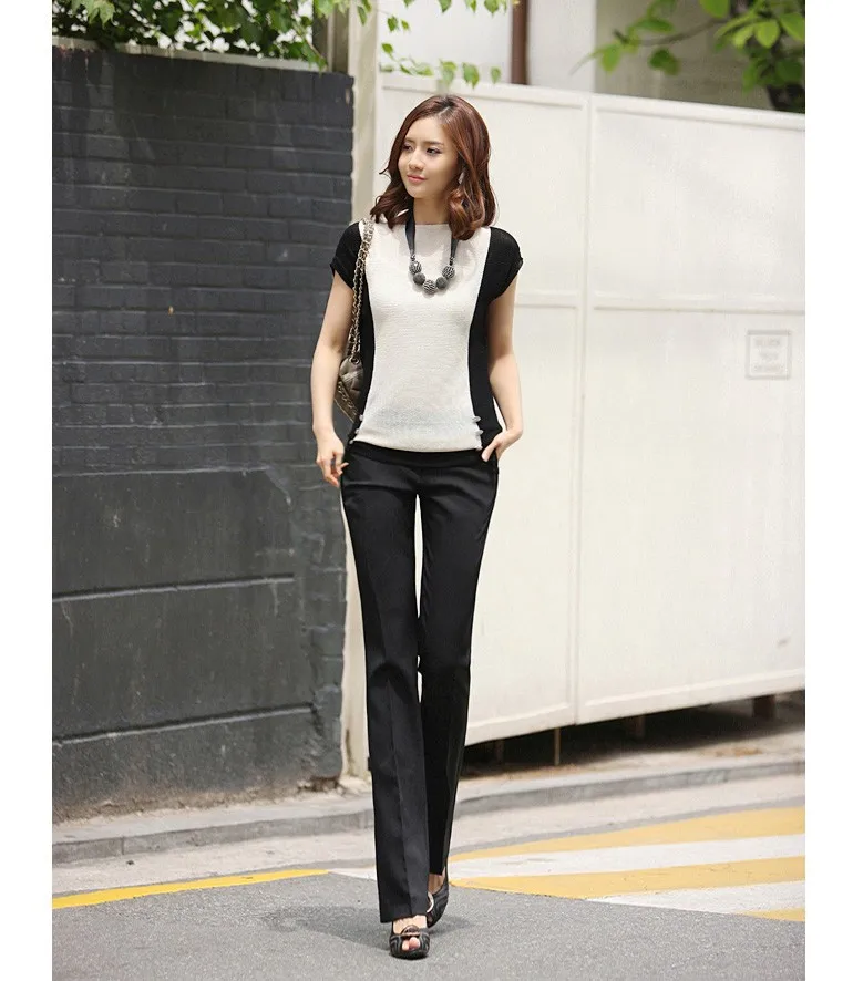 Женские брюки размера плюс весна лето 2018 повседневные деловые шаровары OL женские