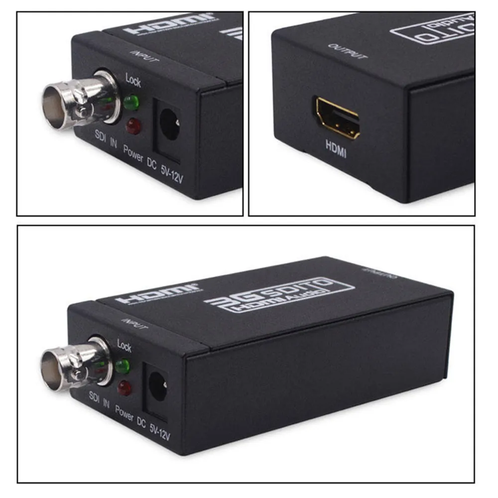 HD1080P BNC SDI к HDMI аудио конвертер скалер адаптер SD-SDI HD-SDI 3G-SDI Мужской Разъем для CCTV