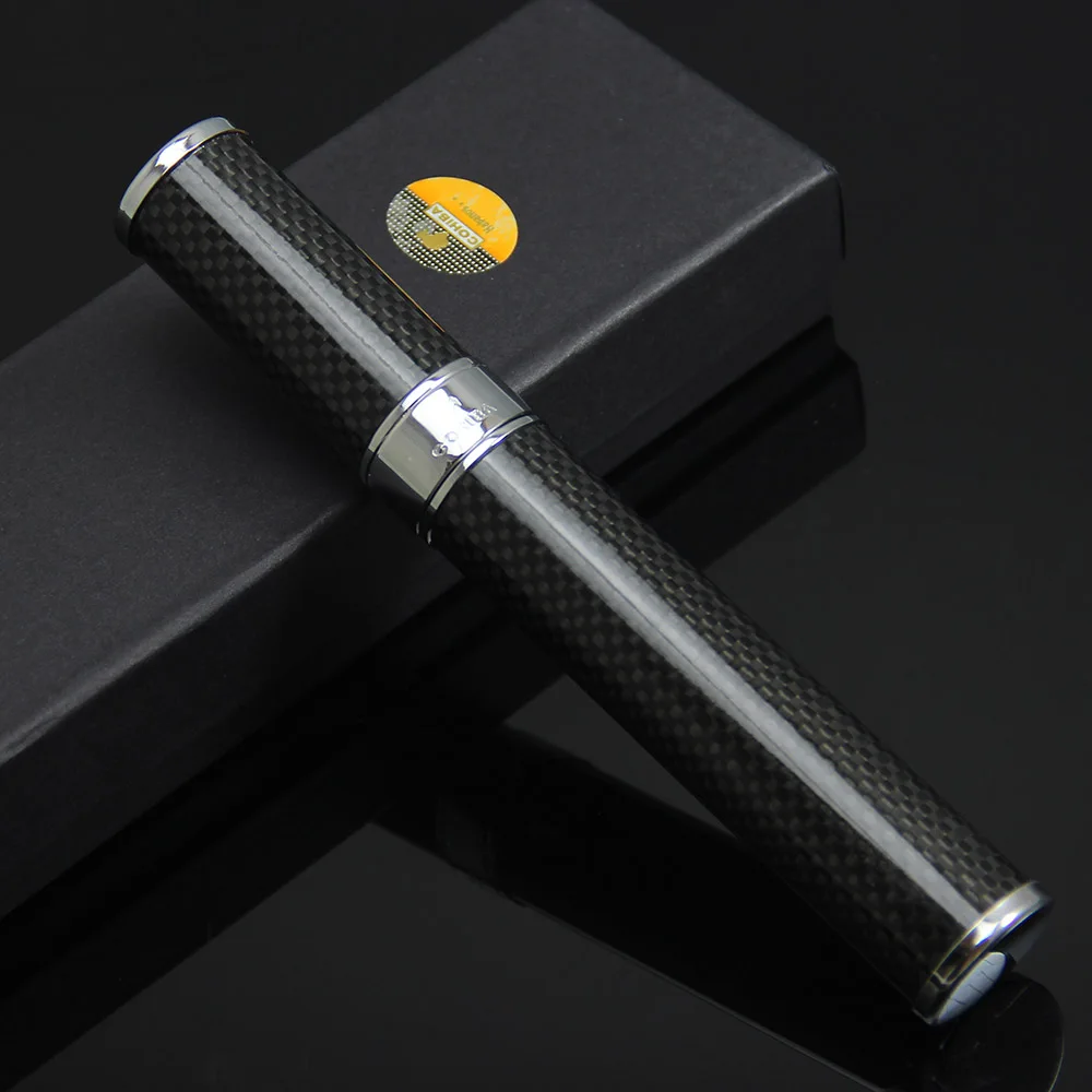 COHIBA Черный углеродного Волокно Бронзовый изысканные сигары трубки держатель