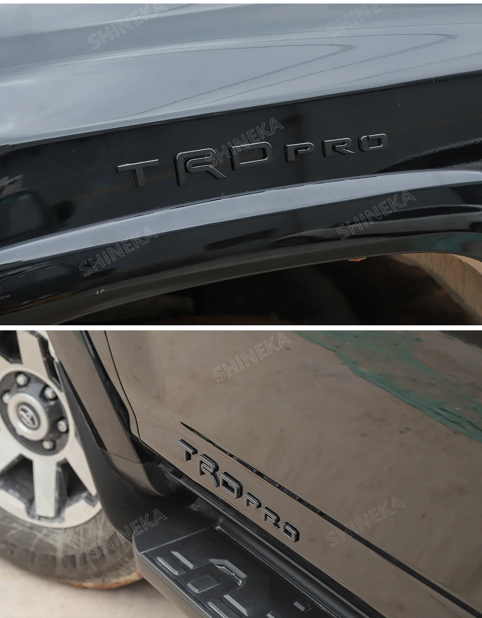 SHINEKA, автомобильные наклейки для Toyota+ ABS, автомобильные эмблемы TRD, наклейки на значок, аксессуары для автомобиля, аксессуары для Toyota, гоночный автомобиль, логотип