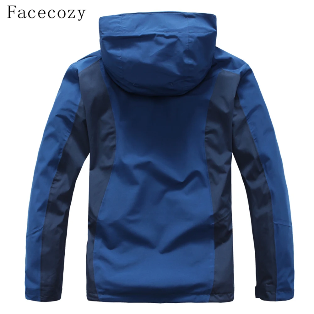 Facecozy, мужские Зимние флисовые куртки из водонепроницаемого материала, два комплекта, флисовые походные куртки для кемпинга, рыбалки, лыжного термопальто, уличная спортивная одежда