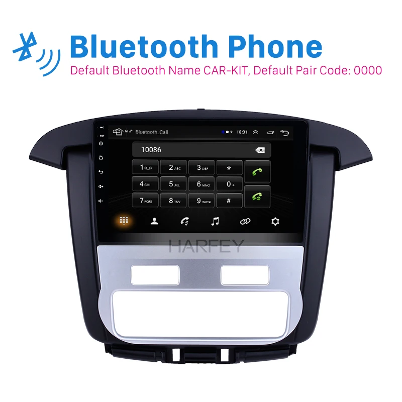 Harfey GPS стерео Android 9. 0 HD 9 &quotдля Toyota innova Auto A/C 8 1-2012 с Bluetooth USB WIFI поддержка задней