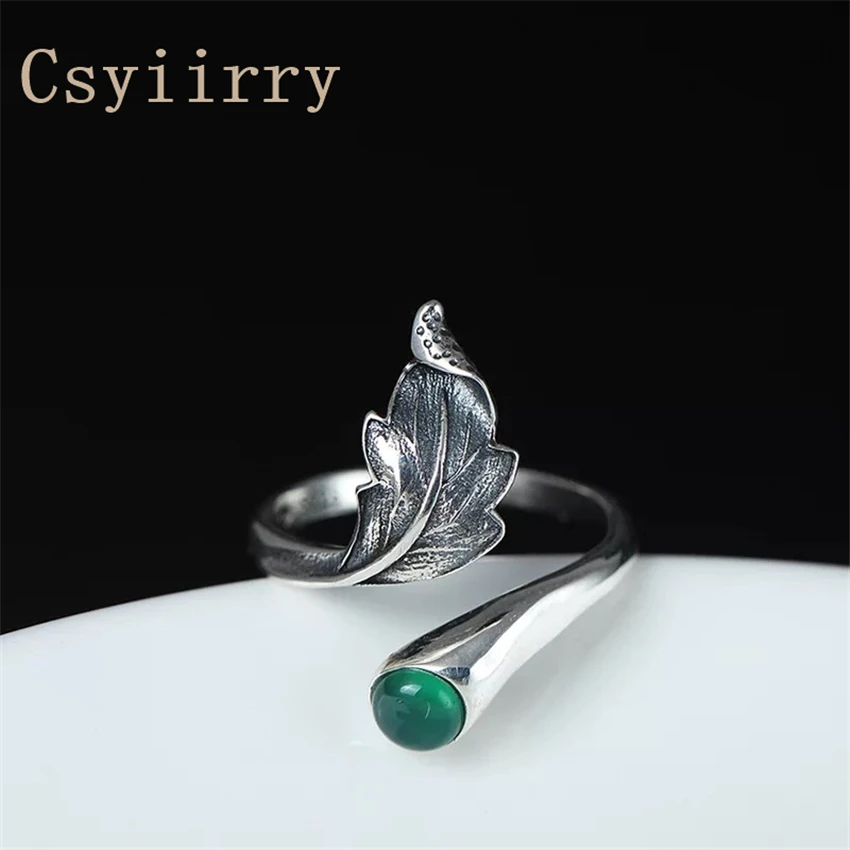 Csyiirry новый дизайн s925 Стерлинговое Серебро Кольца для Для женщин Природный