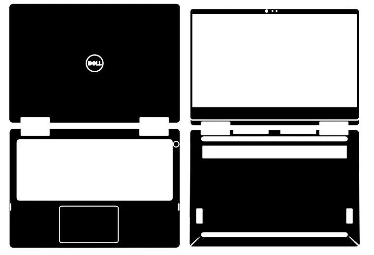 

Special Leather Carbon fiber Vinyl Skin Stickers Cover guard For 2017 New Dell Inspiron 7373 i7373 2-in-1 13.3" Touch