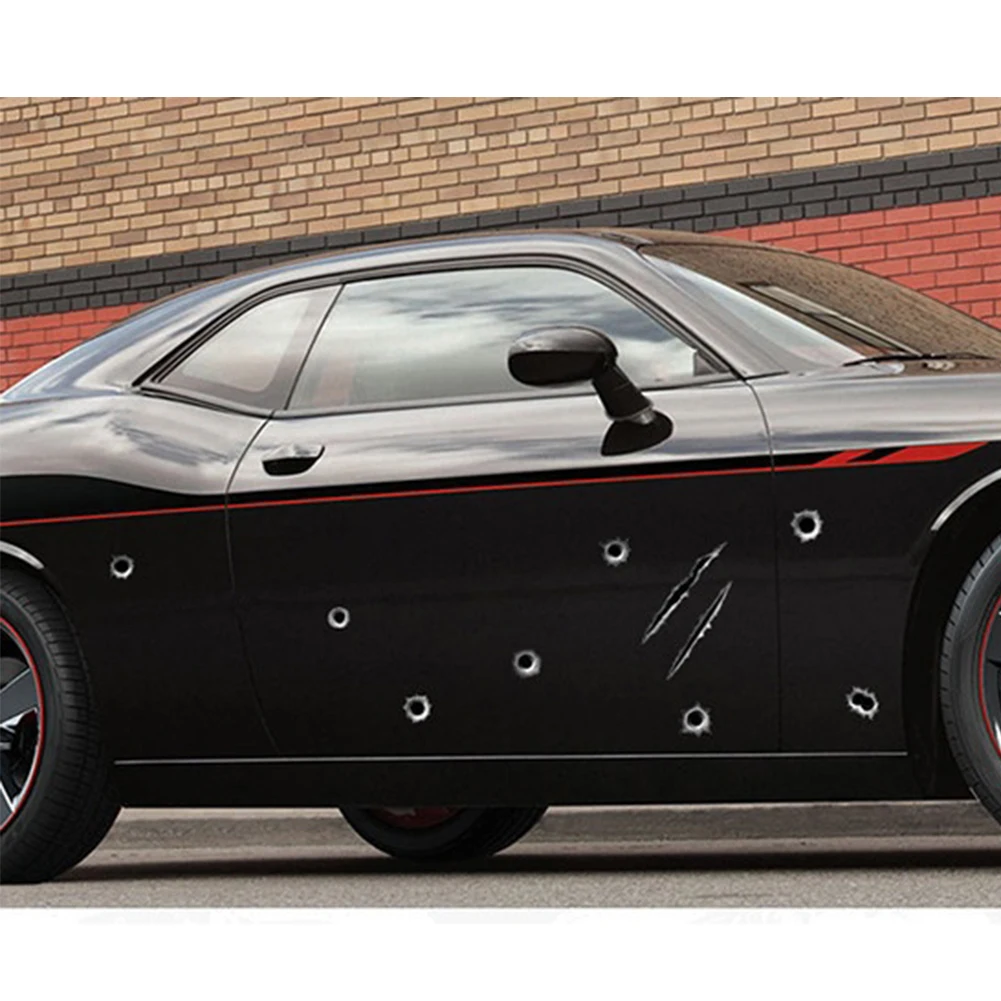 Крутая забавная наклейка с рисунком в виде отверстия | Автомобили и мотоциклы