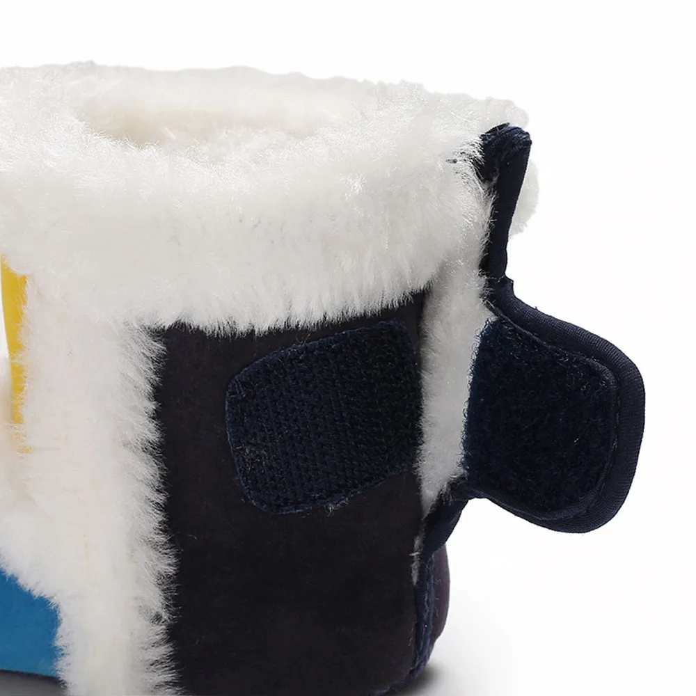 

Baby Winter Warm Snow Boots Infant Newborn Baby Girls Cashmere Splicing Winter Boots Prewalker Warm Shoes