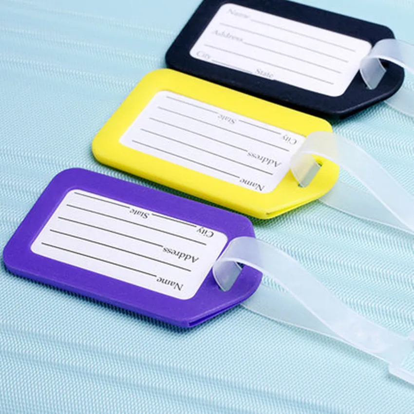 50 шт. жесткие пластиковые бирки для багажа|luggage tag|travel accessoriesbaggage claim |