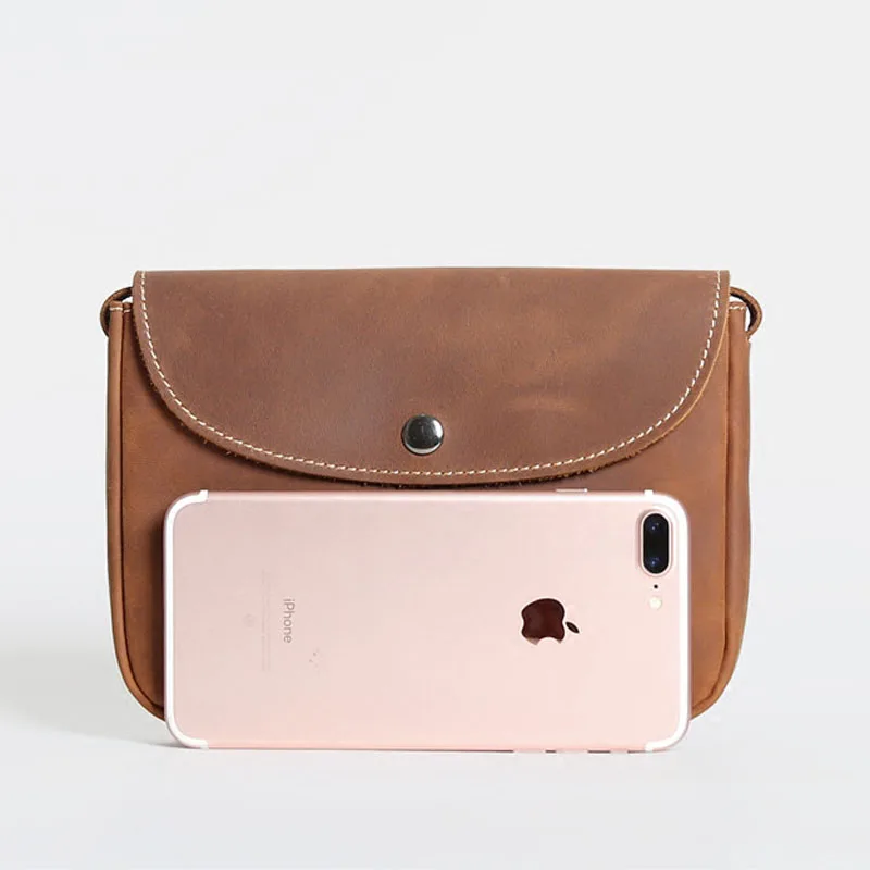 AETOO Ностальгический стиль ретро чистый верхний слой кожи мини сумка-мессенджер