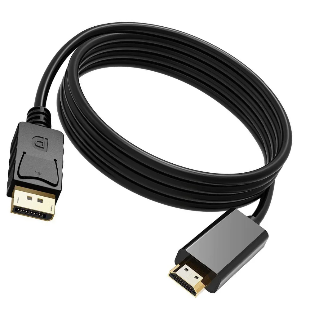 SOONHUA 1080P HD Дисплей порт Адаптер DP к HDMI кабель Шнур 1,8 м Дисплей порт к HDMI кабель 1080P видео разъем для ПК ноутбук