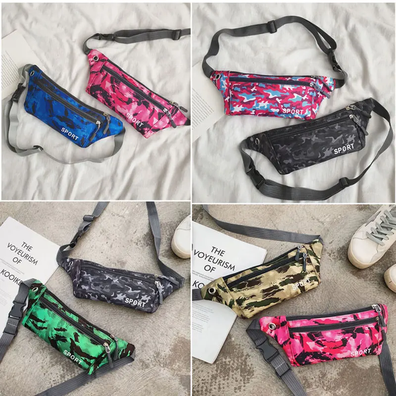 Sports Camouflage Fanny Pack Multifunction Running Bag Waist Travel Chest Invisible Waterproof Mobile Phone Coin Purse | Багаж и сумки