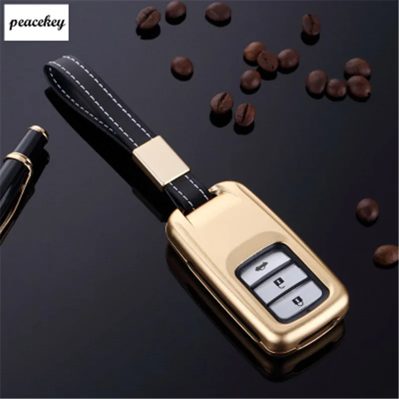 

Car Aluminium Alloy Key Cover Case Ring For Honda Civic EX Accord CR-V CRV PILOT Odyssey Element Fit HRV Crider Smart Fob Key