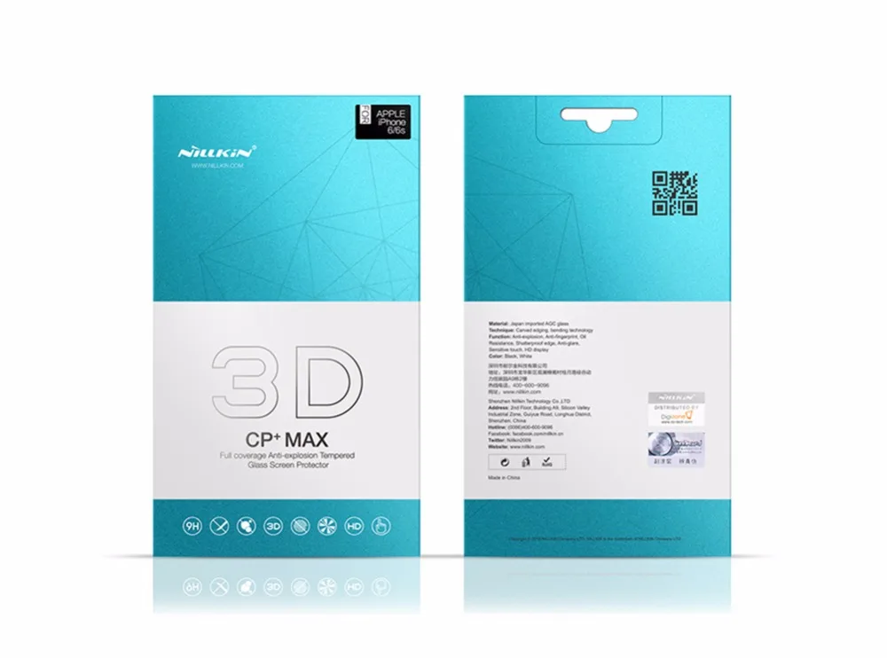 

NILLKIN Amazing 3D CP+ MAX Full Coverage Nanometer Anti-Explosion 9H Tempered Glass Screen Protector For Apple iphone 7 plus