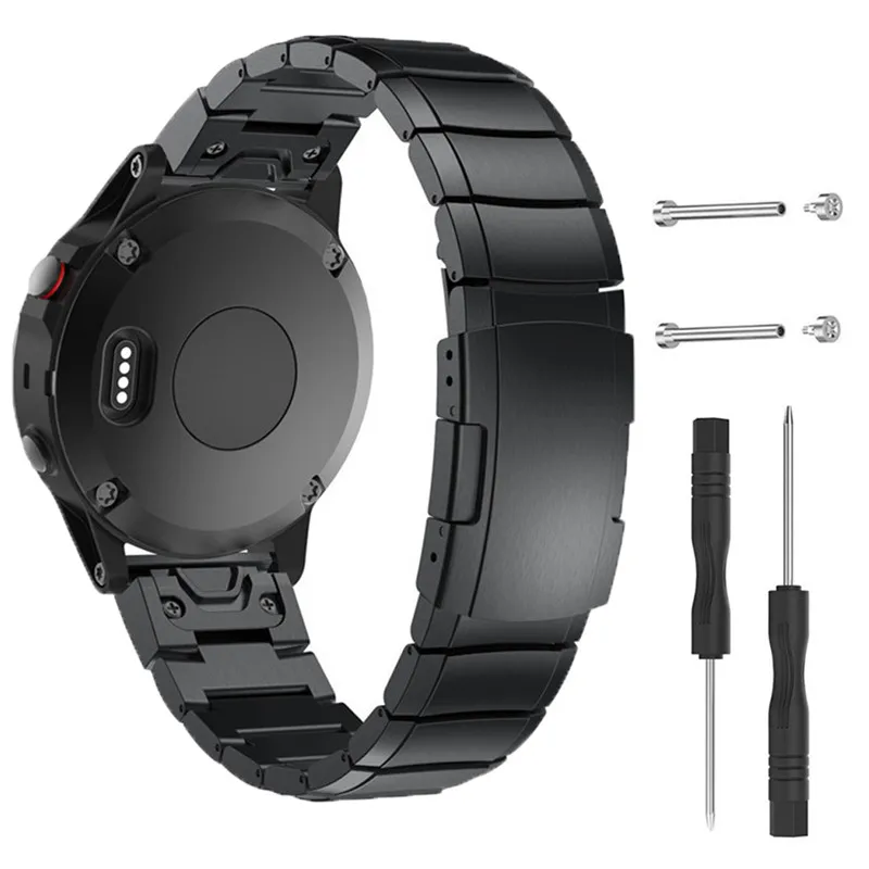 Ремешок для смарт-часов Garmin Fenix5/5 plus Forerunner 935 легко устанавливается нержавеющая