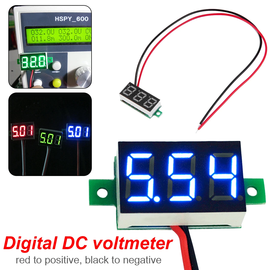 0 36 дюймовый Мини цифровой вольтметр DC2.5V-30V светодиодный дисплей модуль тестер
