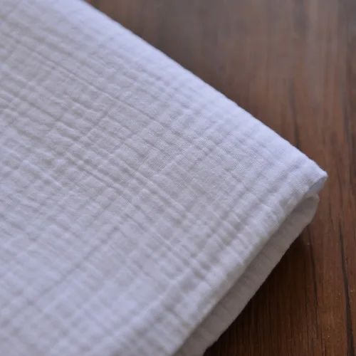 Художественный натуральный цвет мягкий двухслойный пенопласт crinkle одежда из натурального хлопка