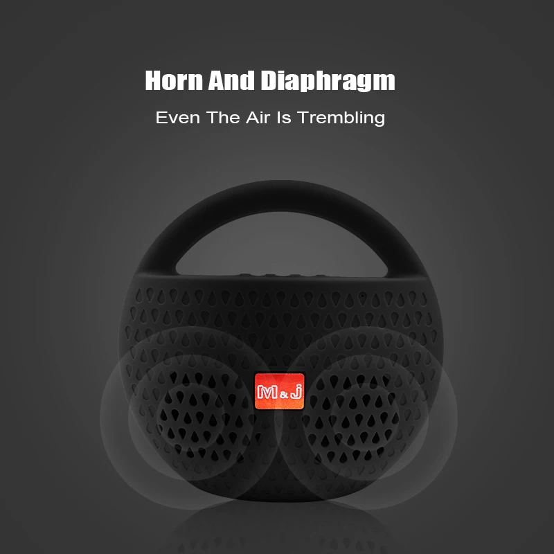 M & J беспроводной Bluetooth динамик мини портативный стерео музыка открытый Handfree