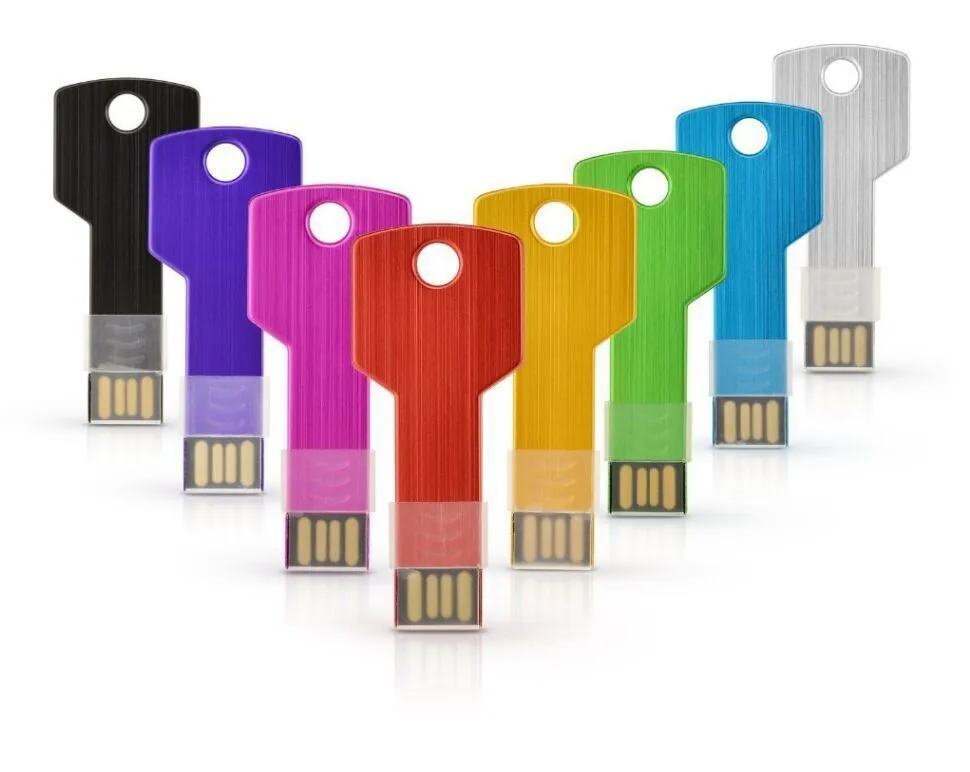 USB-флешка в форме ключа с логотипом на заказ металлическая карта памяти 4 ГБ 8 16 32 64