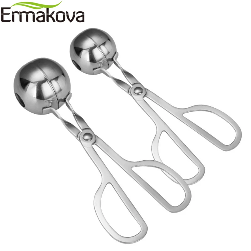 Ермакова, не приклеивающийся мясной Баллер из нержавеющей стали, мясной Баллер, Тонг, для торта, поп, фрикадельница, ледяная ложка для теста, для кухни