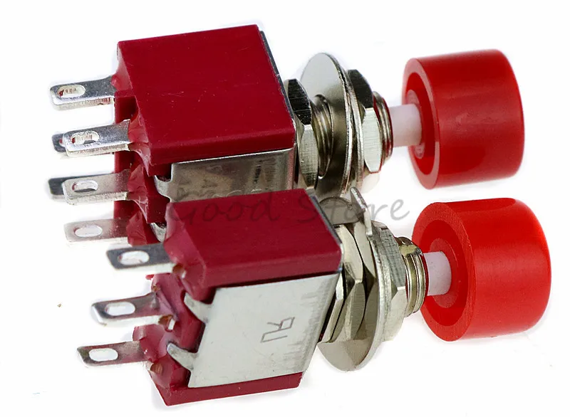 Красный 3 Контактный или 6 контактный SPDT моментальный переменный ток DS612/DS622 2 а/250 В