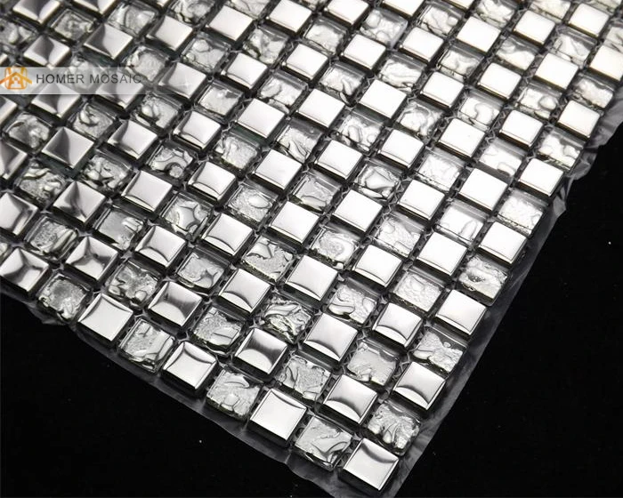 Бесплатная доставка! Светильник серая стеклянная мозаичная плитка 12x12 дюймов для