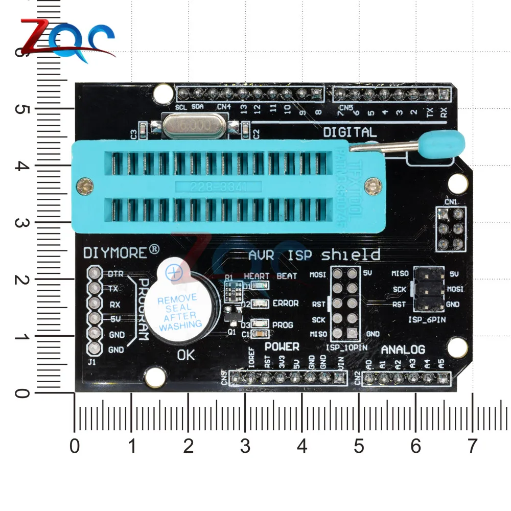 AVR ISP программатор загрузчика с зажигающим щитком Atmega328P внешний светодиодный