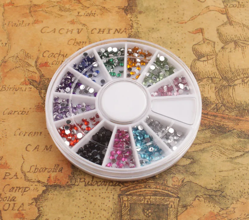 2 коробки с плоским основанием для украшения ногтей | Украшения и аксессуары