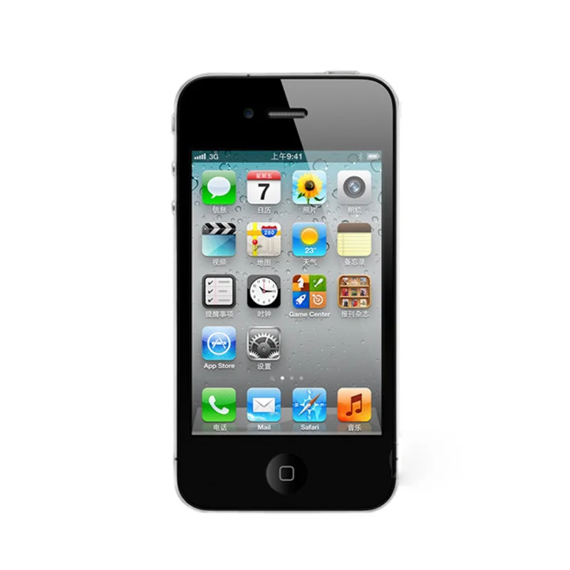 Б/у Оригинал 16GB Apple Iphone 4s сотовый телефон A5 двухъядерный 512 Мб памяти 8MP камера GPS 3 5