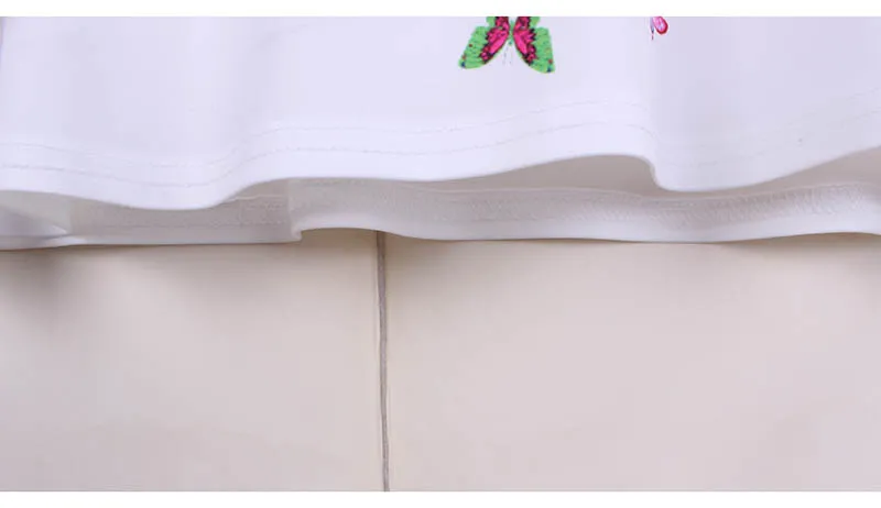 Женское мини-платье с разноцветными бабочками коллекция 2016 года Модные женские