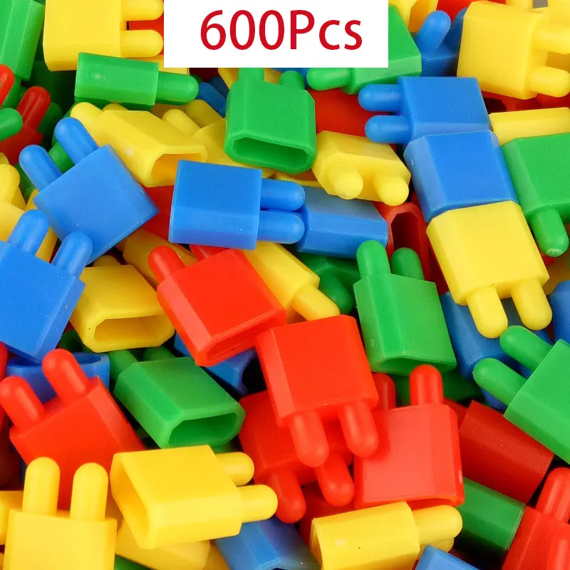 Сборные Игрушки для развития интеллекта для вставки блоков DIY Bullet Building Block Toy развивающие игрушки оптом для детей подарок - Цвет: 600Pcs