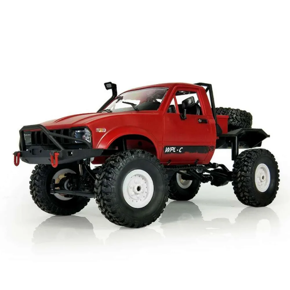WPL C 14 1/16 Радиоуправляемый автомобиль 2 4G 4WD внедорожник Военный Rock Crawler грузовик с