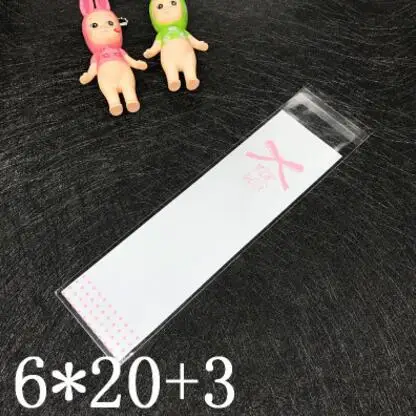 Pink Bowknot LBSISI Life 100 шт Любовь точка печенье в виде пальцев хлеб пластиковые пакеты для печенья подарок мыло упаковка для капкейков обертка самоклеющаяся сумка - Цвет: Pink Bowknot