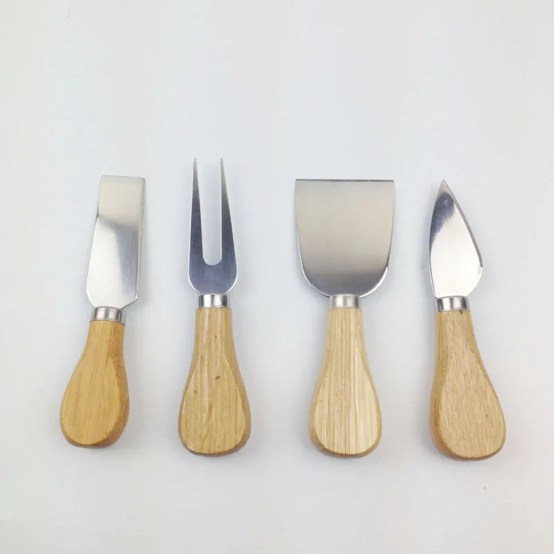 Набор ножей из 4 шт./компл. нож для нарезки сыра с ручкой дуба вилка набор лопаткой