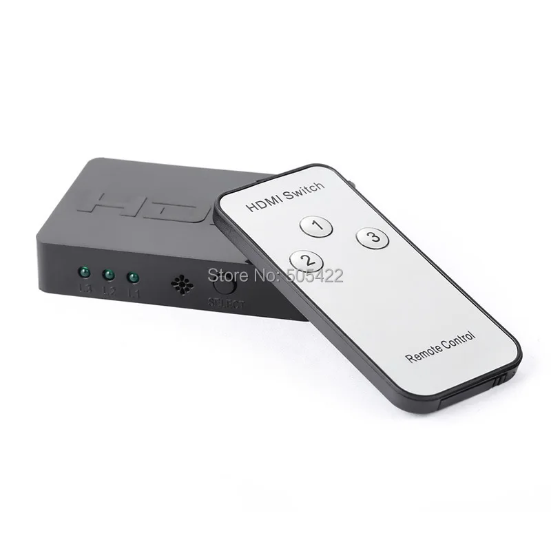 200 шт./лот Новый 3x1 мини HDMI сплиттер 3 порта концентратор автоматический