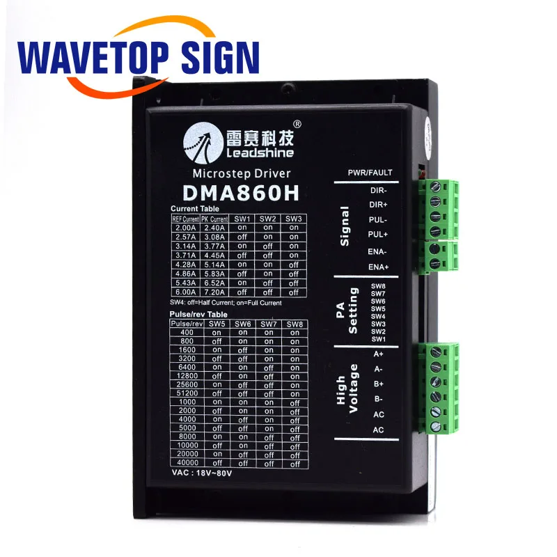 Leadshine 2 фазы шагового драйвер DMA860H 1 шт. + фазный шаговый двигатель 86HS120 крутящий