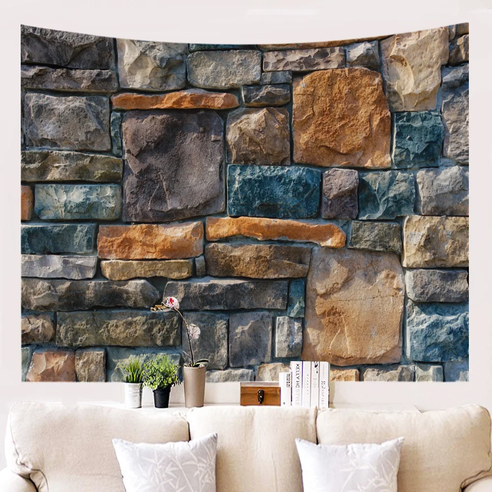 

Vintage Bricks Printed Tapestry Wall Hanging Boho Decor Wall Cloth Tapestries Psychedelic Hippie Wall Tapestry Carpet Tapiz Home