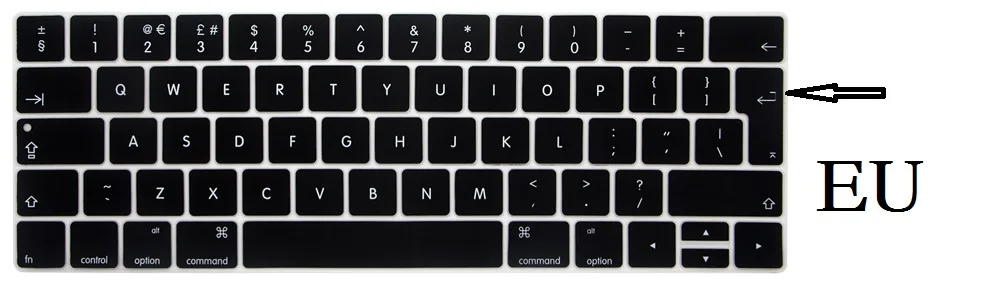 ЕС США для Macbook Pro 13 15 2018 2017 силиконовый чехол клавиатуры A1706 A1989 A1707 A1990 на