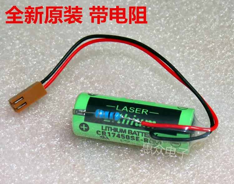 2 шт. Оригинальный Новый CR17450SE-R 3 в CR17450 17450 GE FANUC сменный аккумулятор A98L-0031-0012 A02B-0200 с резистором