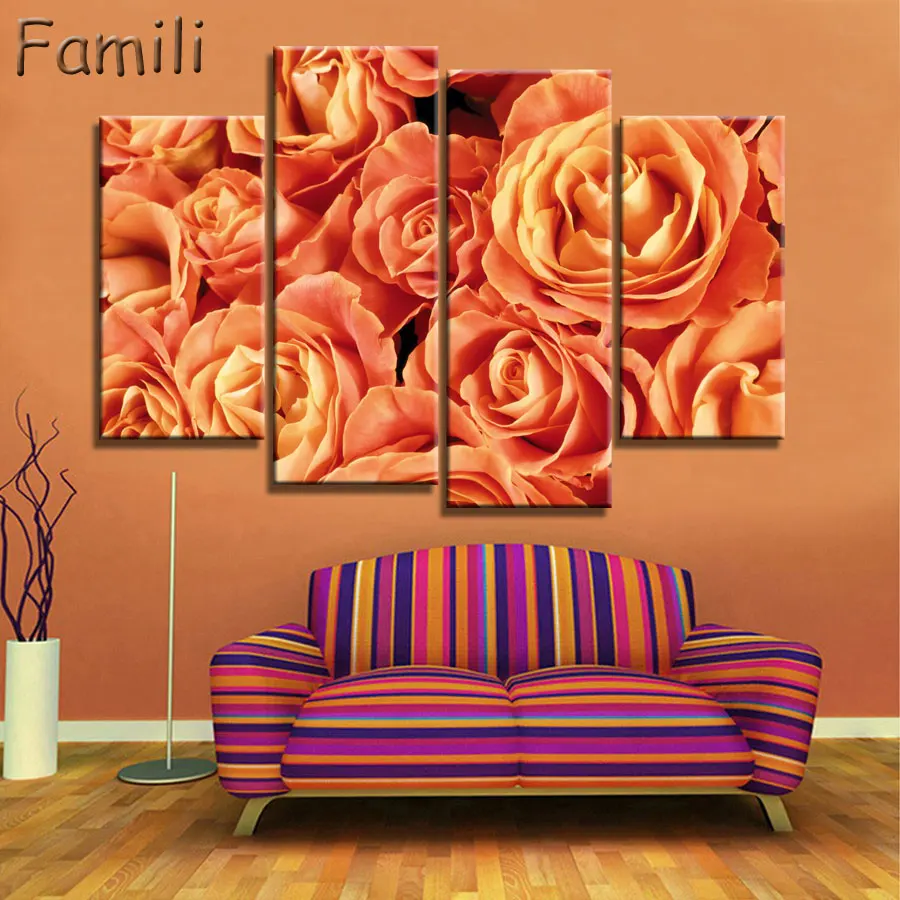 4 шт. Настенная картина Роза|art pictures|picture for living roomwall art picture |