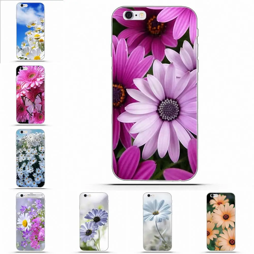 Мягкий телефон Wexoeq с цветком маргаритки для Huawei G8 Honor 5C 5X 6 6X 7 8 9 Y5II Mate P7 P8 P9 P10 P20 Lite