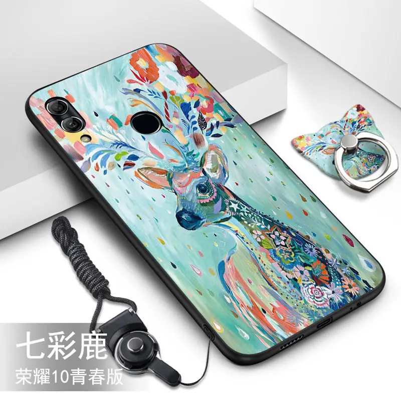 Чехол для Huawei Honor 10 Lite 22 цвета горячий HD рисунок мягкий силиконовый чехол из ТПУ с