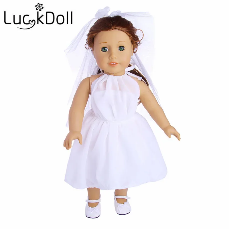 LUCKDOLL свадебное платье для девочки ясельного возраста и свадебная обувь 2