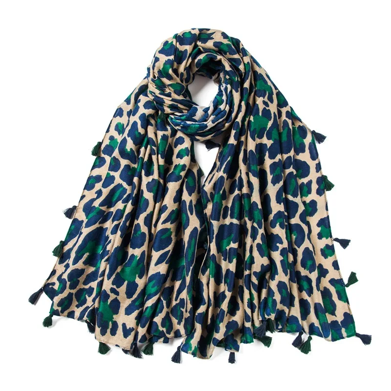 

Brand New Fashion Viscose Scarf Fashion Winter Women Scarves Thick Long Size Leopard Dot Female Shawls and Wraps Bandana Hijab