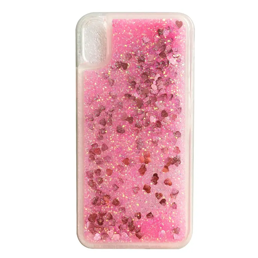 Pink heart Чехол для Redmi 7A, чехол для Xiaomi Redmi 7A, чехол для Xiaomi xiomi Redmi 7 A Etui, блестящий жидкий силиконовый мягкий ТПУ чехол для телефона - Цвет: Pink heart