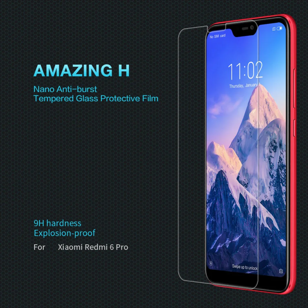 2 шт 2. 5D 9 H закаленное стекло для Xiaomi Redmi 6 Pro Защита экрана 6pro упрочненная защитная