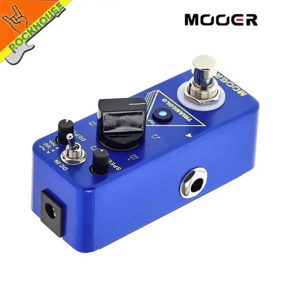 MOOER TRIANGOLO цифровая Педаль тремоло 3 выбираемые формы волны кран функция темпа 5