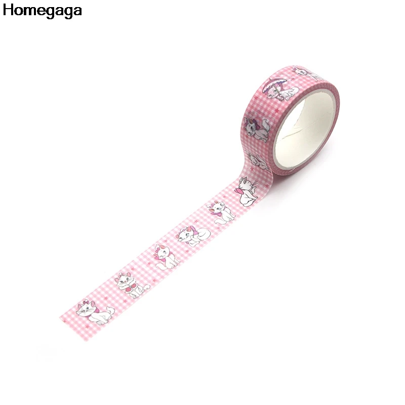 Homegaga Зонт кошка Мэри альбом мода мультфильм васи клейкие ленты diy Скрапбукинг Клей маскирования печатных детей наклейки D2005