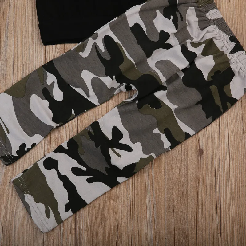 Pudcoco/2017 г. новый летний комплект одежды для маленьких мальчиков и девочек черная