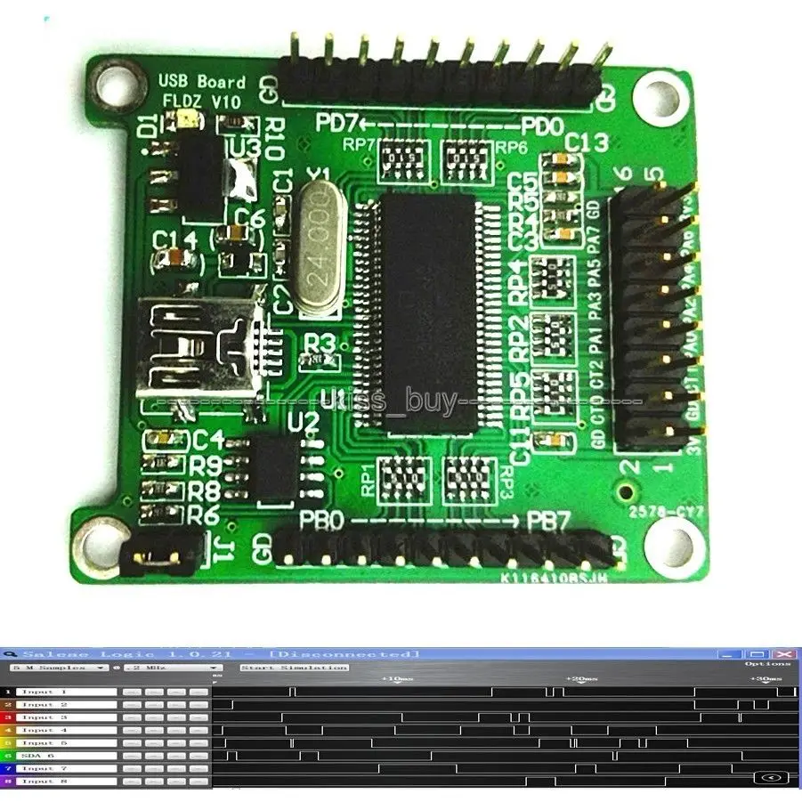 DYKB CY7C68013A USB 2 0 макетная плата логический анализатор ADF4350 /1 AD9958/ 59 панель управления