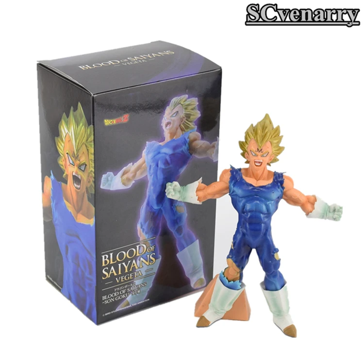 Dragon Ball Z Вегета фигурку Статуэтка кровь Саян Супер Saiyan Бог синий Dragonball игрушки 18